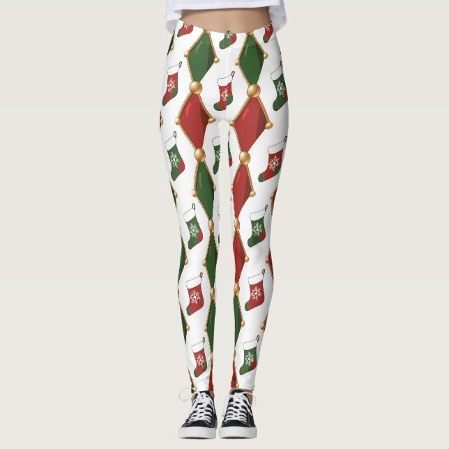 Legging Meia de Natal  (Frente)