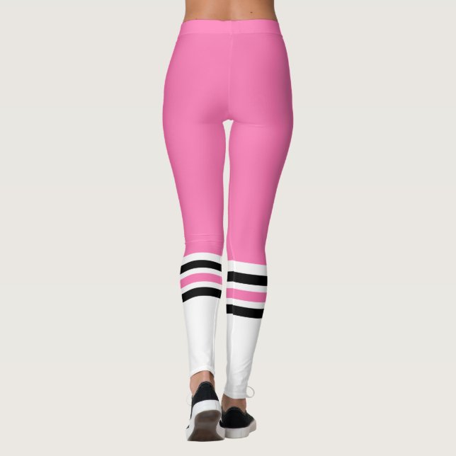 Legging Meia-meia-Equipe Rosa-malhação (Verso)