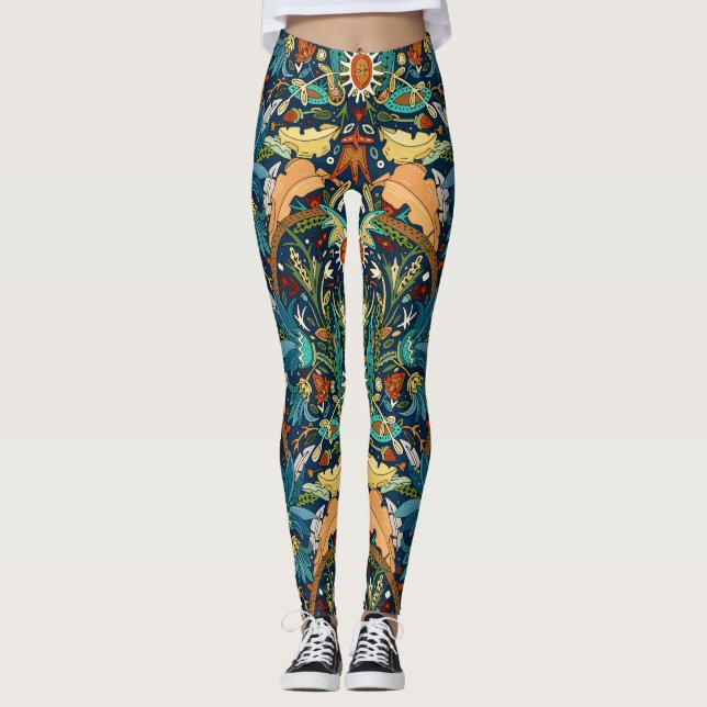 Legging Meia-noite vitoriana (Frente)