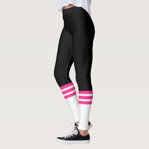 Legging Meia-Pia Rosa Engraçada