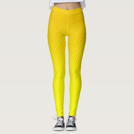 Legging Meia-tona de mostarda e amarelo