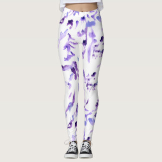 Legging Meias-calças roxas