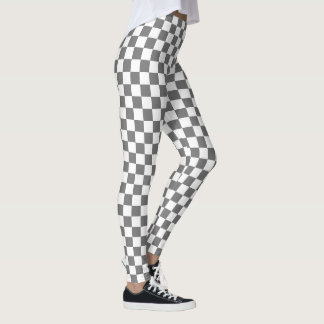 Legging Meias-calças Xadrez