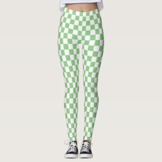 Legging Meias-calças Xadrez