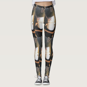 LEGGING MEIAS COM **BONECOS DE NEVE DE MARSHMALLOW**