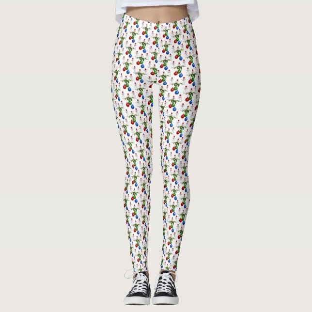 Legging Meias de Natal (Frente)