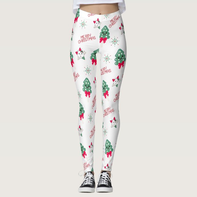 Legging Meias de Natal (Frente)