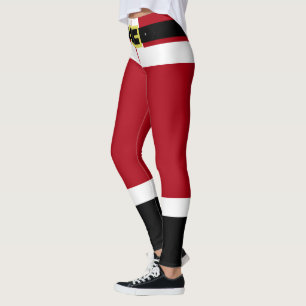 Legging Meias de Natal do Papai Noel
