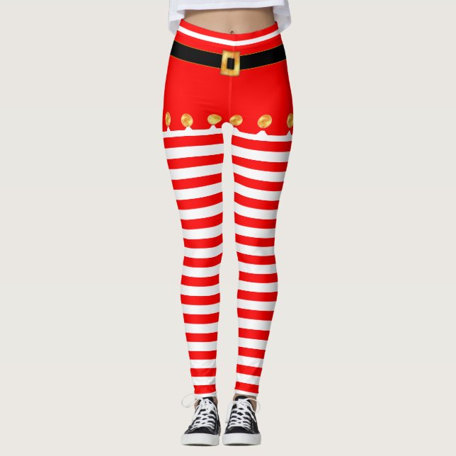 Legging Meias de Natal fofas (Frente)
