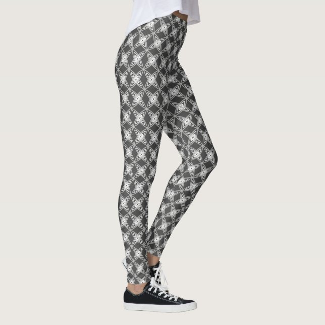 Legging Meio século Atômica Moderno - Cinza de carvão vege (Direita)