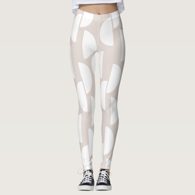 Legging Meio século Half Moon Glam #2 #abstrato #geo #art (Frente)