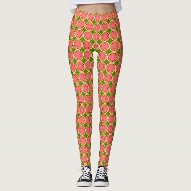 Legging Melancia Rosa Múltipla (Frente)