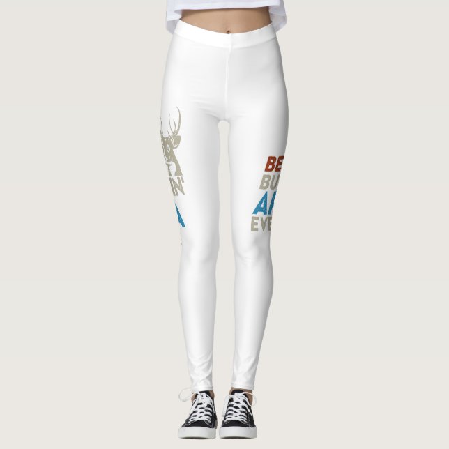 Legging Melhor Camisa de Atalho de Buckin, Design de Atord (Frente)