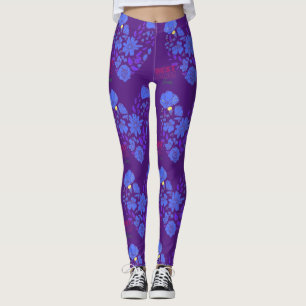 Legging melhor mãe roxa