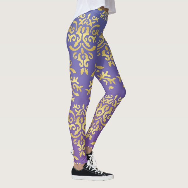 Legging Mendela Pattern, roxo (Direita)