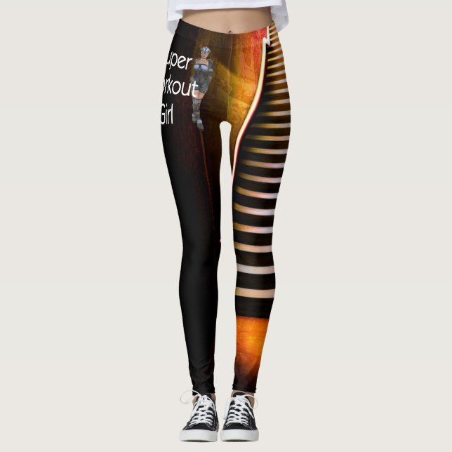 Legging Menina super SUPERIOR do exercício (Frente)