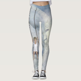 Legging Menino balançando no Homem da Lua