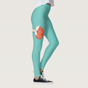 Legging Mensagem de Pássaro Engraçado - Apenas Dança por A