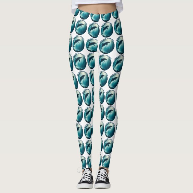 Legging Mergulhe Dolphin Livre Ao Vivo (Frente)