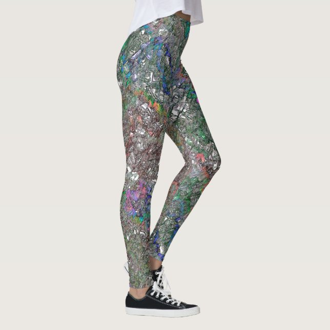 Legging Mess de peças coloridas que realmente não existem (Direita)