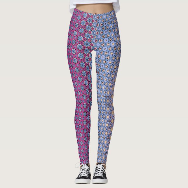 Legging Metamorfo Floral Purple Star (Frente)