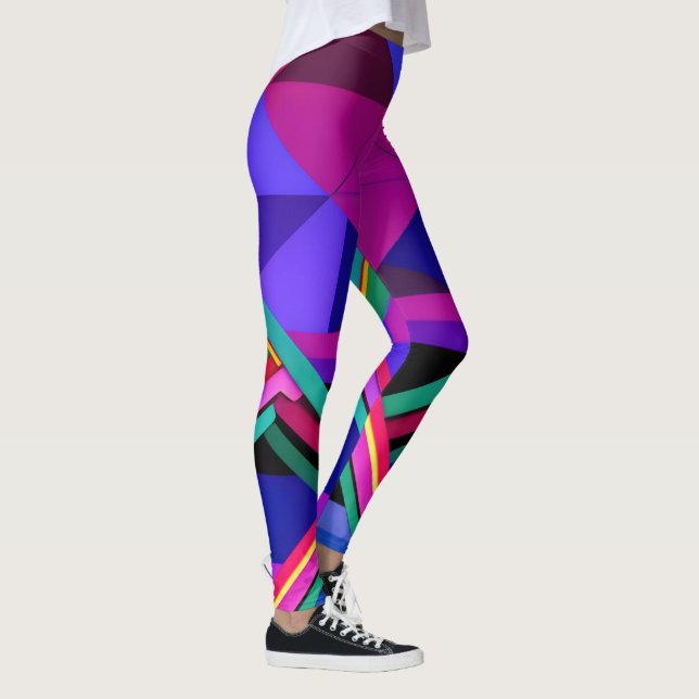 Legging "Metropolis Grid: Uma Reflexão Digital" (Direita)