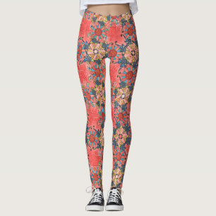 Legging "Meu coração no vitral," caneleiras do estilo po