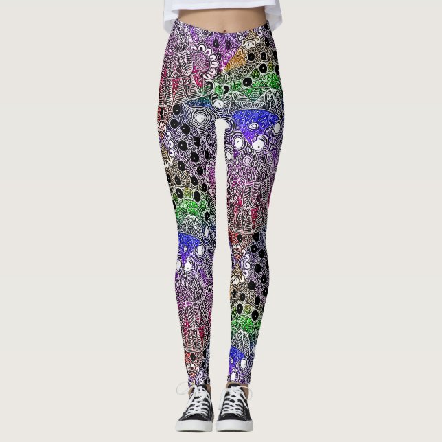 Legging Meu País, Utopia de um artista aborígene australia (Frente)