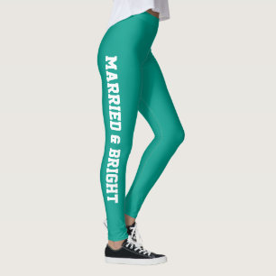 Legging Meu Primeiro Natal Casados Recém-Casados Verde-Tea