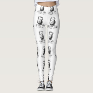 Legging Meu Reset Diário Treino Levantar Respirar Repeti