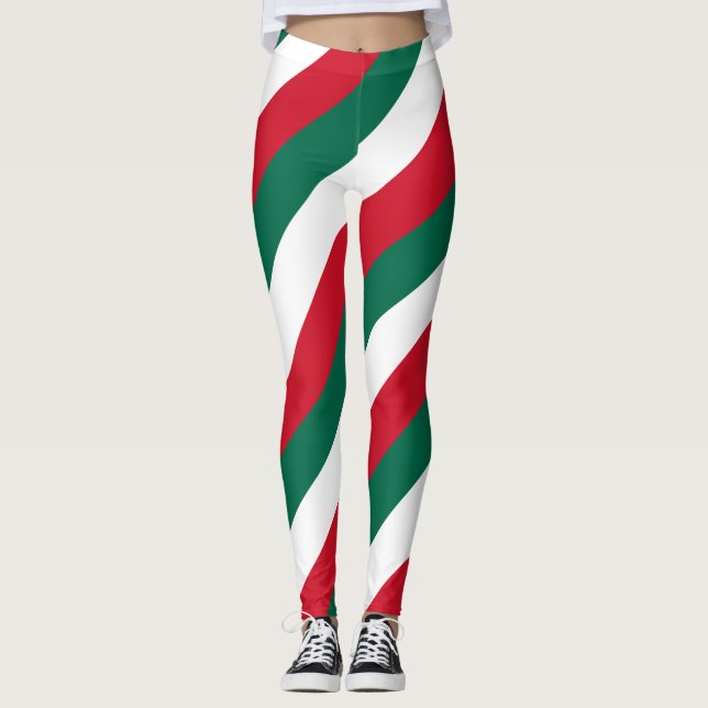 Legging México - Cores de Sinalizador Nacionais Strike (Frente)
