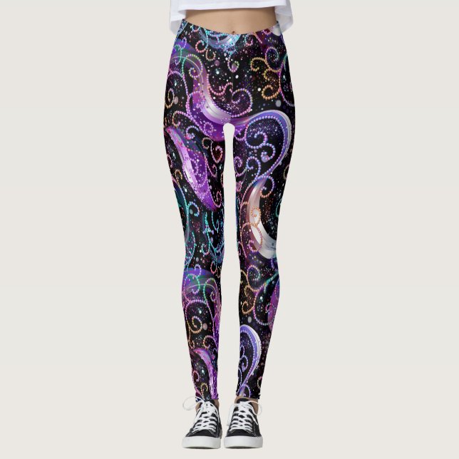 Legging Miçangas de cores múltiplas (Frente)
