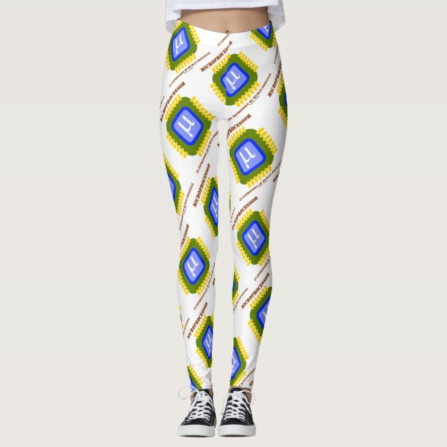Legging Microprocessador E Expressão De Potencial Humano (Frente)