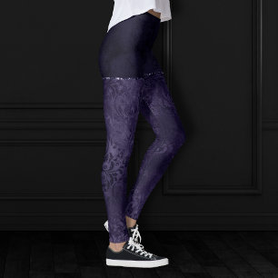 Legging Midnight Indigo Romance Satinge Damask