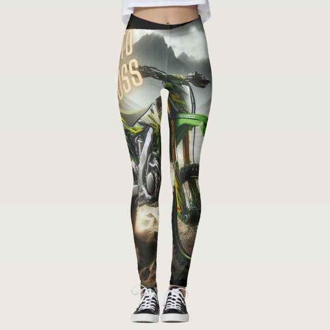Legging Minha paixão: Motocross (Frente)
