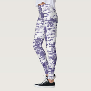 Legging Minimalismo branco azul abstrato