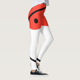 Legging Minimalismo branco preto abstrato Art