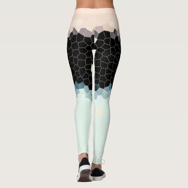 Legging Mínimo - Abstrato de Arte Negra (Verso)