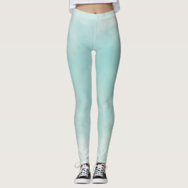 Legging Mint Aqua Tie Dye