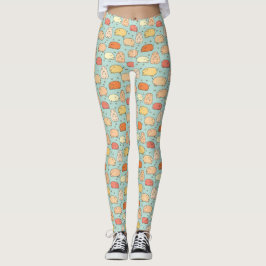 Legging Mint de Padrão de Porco de Porte