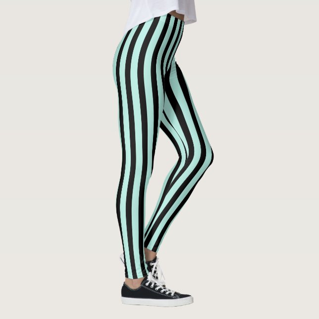 Legging Mint E Black Striped (Direita)