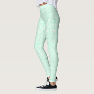 Legging Mint Green Funky GeoMetric