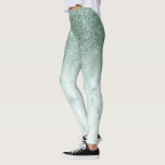 Legging Mint Green Glam Glitter Sparkle Marble<br><div class="desc">Este design pode ser personalizado escolhendo a opção Editar Design. Você também pode transferir para outros itens. Entre em contato comigo em colorflowcreations@gmail.com ou use a opção de bate-papo no topo da página se você quiser ter este design em outro produto ou precisar de assistência com este design. O olhar...</div>