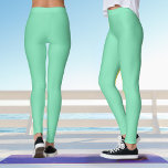 Legging Mint Green Pastel Yoga<br><div class="desc">Estas leggings verdes de ioga de menta pastel podem ser comparadas com o tanque de nomes verde de menta geométrica nesta coleção.</div>