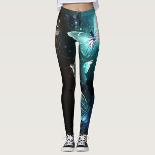 Legging Mint Night Butterflies