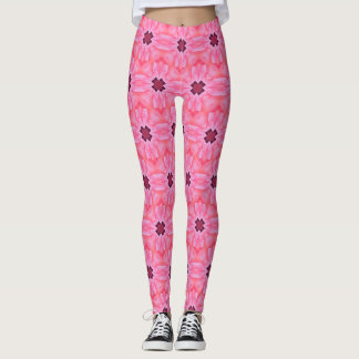 Legging Miragem fetal Padrão Sem Costura Floral