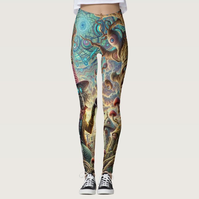 Legging Misterioso Chapéu Whimsical (Frente)