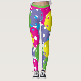 Legging Mistura brilhante de Picklebolas (tamanho do azule