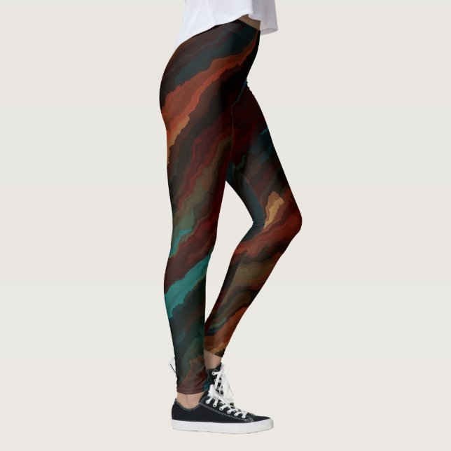 Legging Mistura de cores sudoeste (Direita)