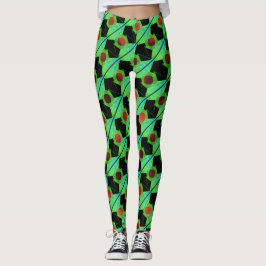 Legging Misturar faixas de rapto, círculos ou hexágono ave